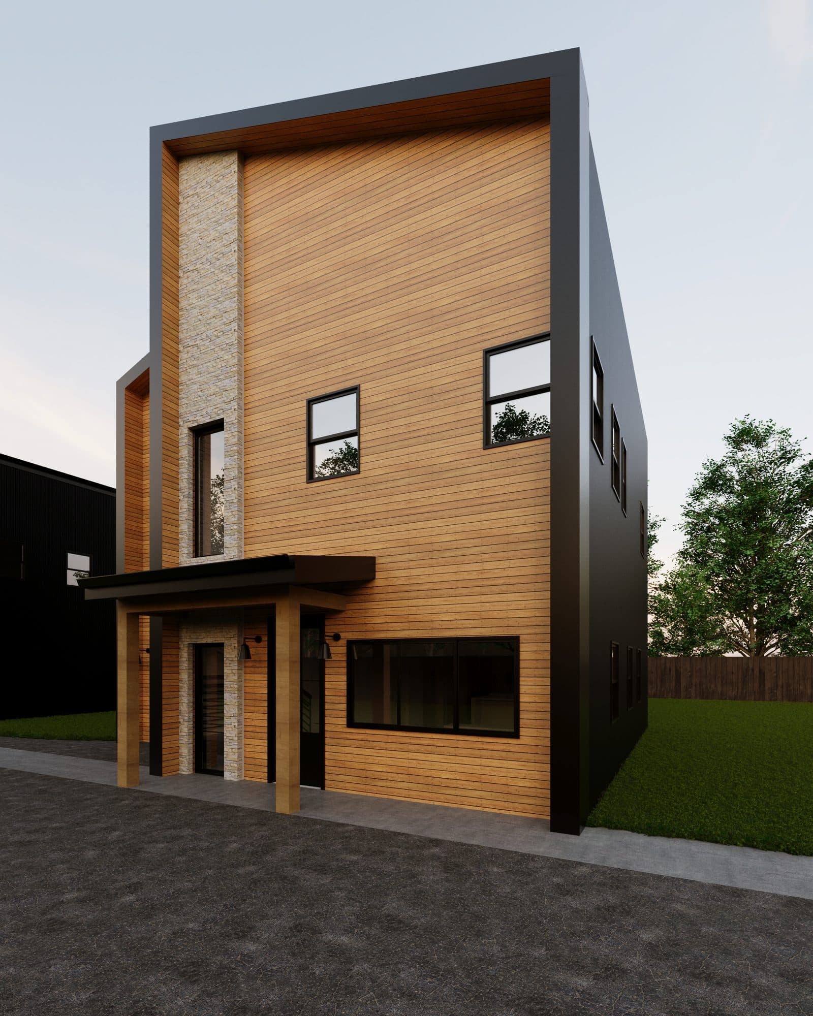 Rear yard and outdoor space