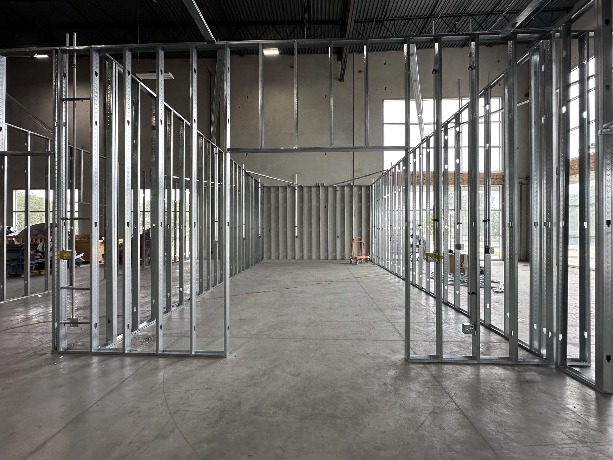 Industrial lab interior build-out by Luxterra Builders